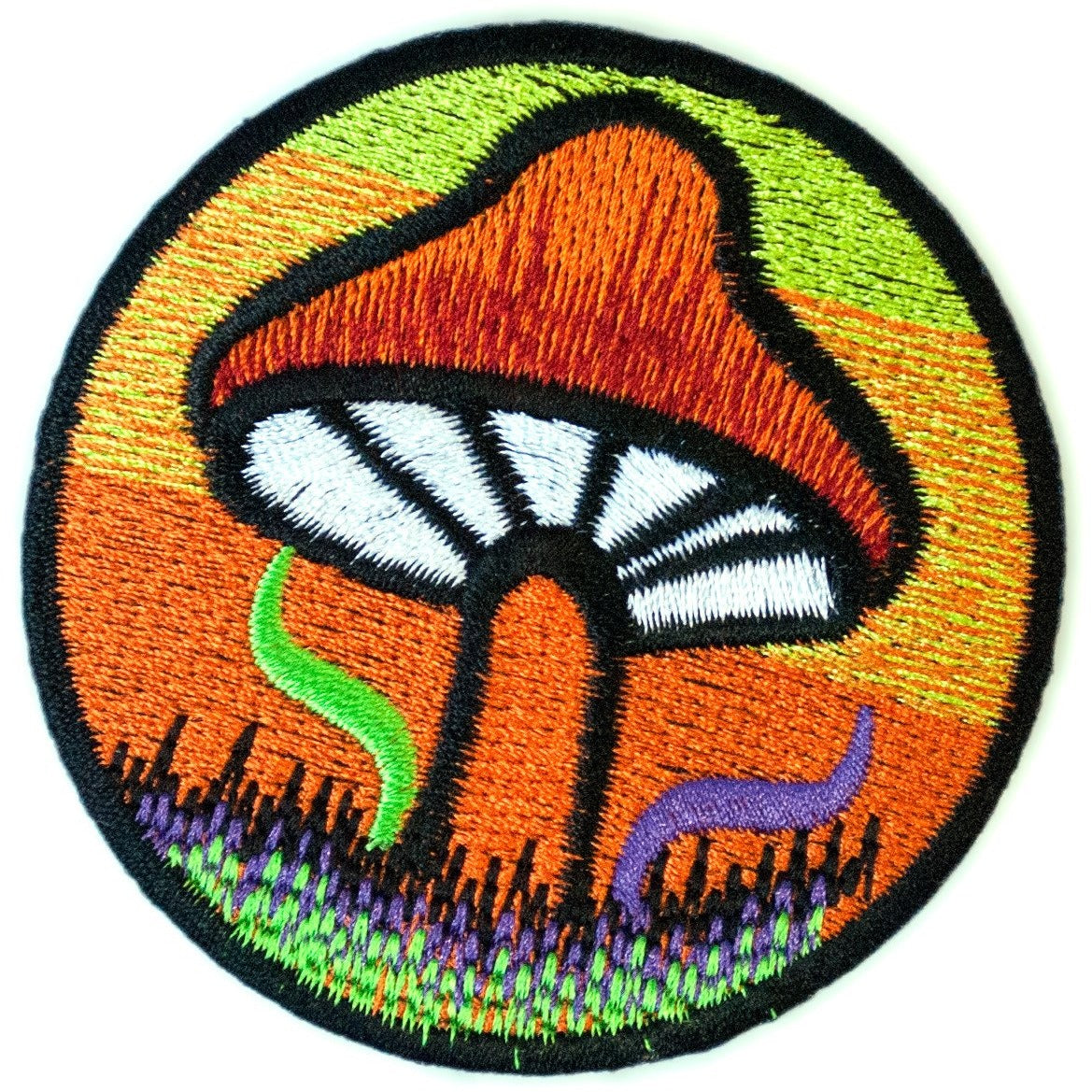 HHO Set 3 Pcs Magic Mushrooms Flower Moon Star Goa Psychedelic Embroidered  Iron on Patch