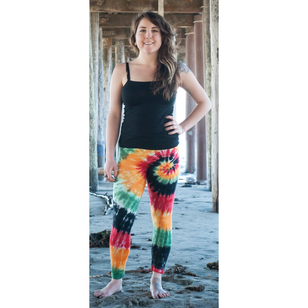 GRRRL Kortney/Heather Rainbow Color Leggings Preowned great condition  casual